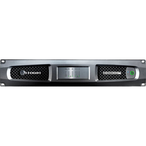 CROWN DCi 4|1250N Amplificador de potencia de 4 canales, 1250 W a 4 Ω con BLU Link, 70 V/100 V