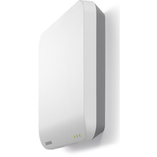 SHURE MXWAPT2 Punto de acceso inalámbrico de 2 canales para micrófonos Microflex Wireless, alimentación PoE, audio en red Dante, Seguridad AES 256