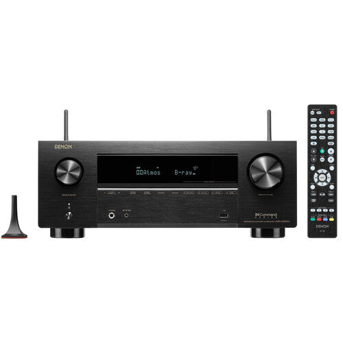 DENON AVR-X2800H Receptor A/V de red de 7.2 canales, 95W, HDR compatible con HEOS y Dolby Atmos 8K Ultra HD AV Home Theater Receiver