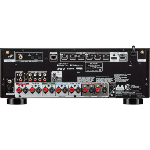 Denon AVR-S970H Receptor A/V de red de 7.2 canales, HEOS and Dolby Atmos 8K Ultra HD