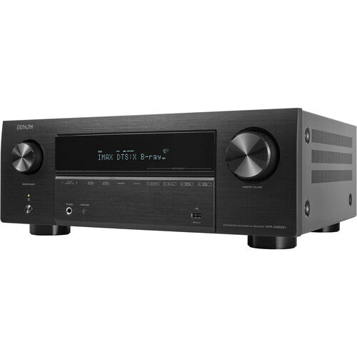 DENON AVR-X3800H Receptor A/V de red de 9.4 canales,105 W por canal, Vídeo HDR de hasta 8K en todas las entradas HDMI, Compatible with HEOS