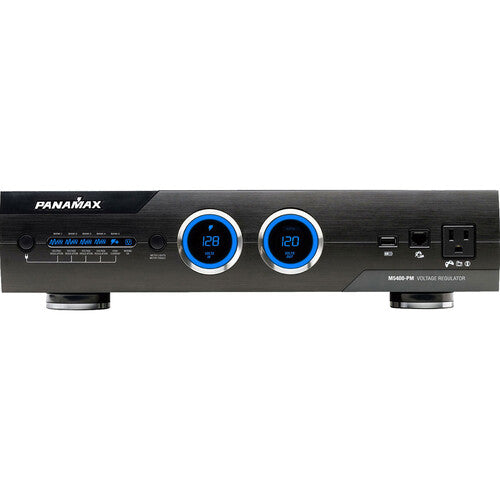 PANAMAX M5400-PM Acondicionador regulador de voltaje, 11 Tomas, con monitoreo automático de voltaje (AVM) tecnología de protección o desconexión y filtración de ruido Panamax nivel 5.