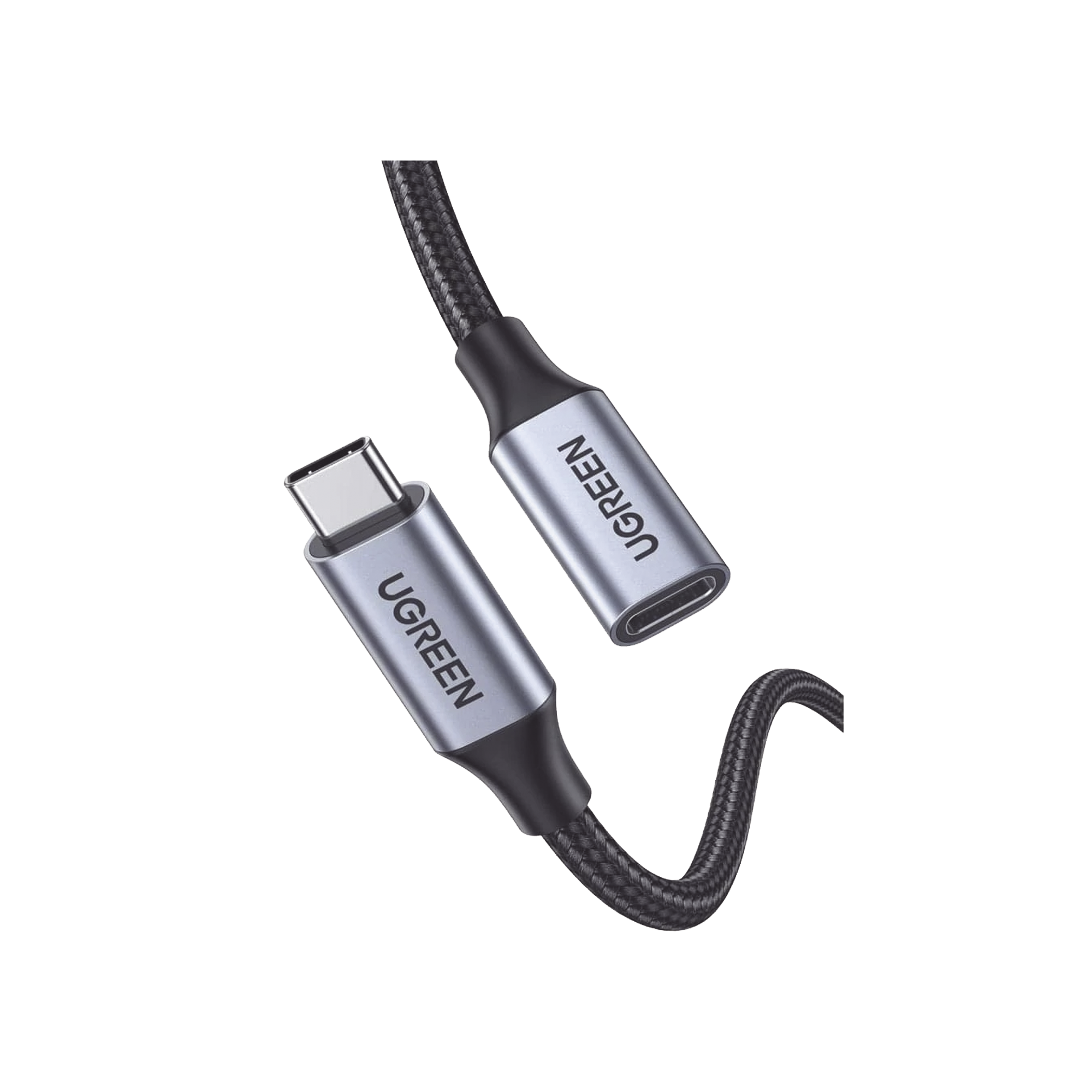 Cable Extensor USB-C Macho a USB-C Hembra / 1M / Gris / USB-C 3.1 Gen 2