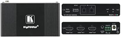 Kramer VS-211X Switcher Selector de HDMI 2X1 4K HDR Selector Plug and Play 2x1 Resolución hasta 4K@60Hz (4:4:4) Audio desembebido Formato compacto
