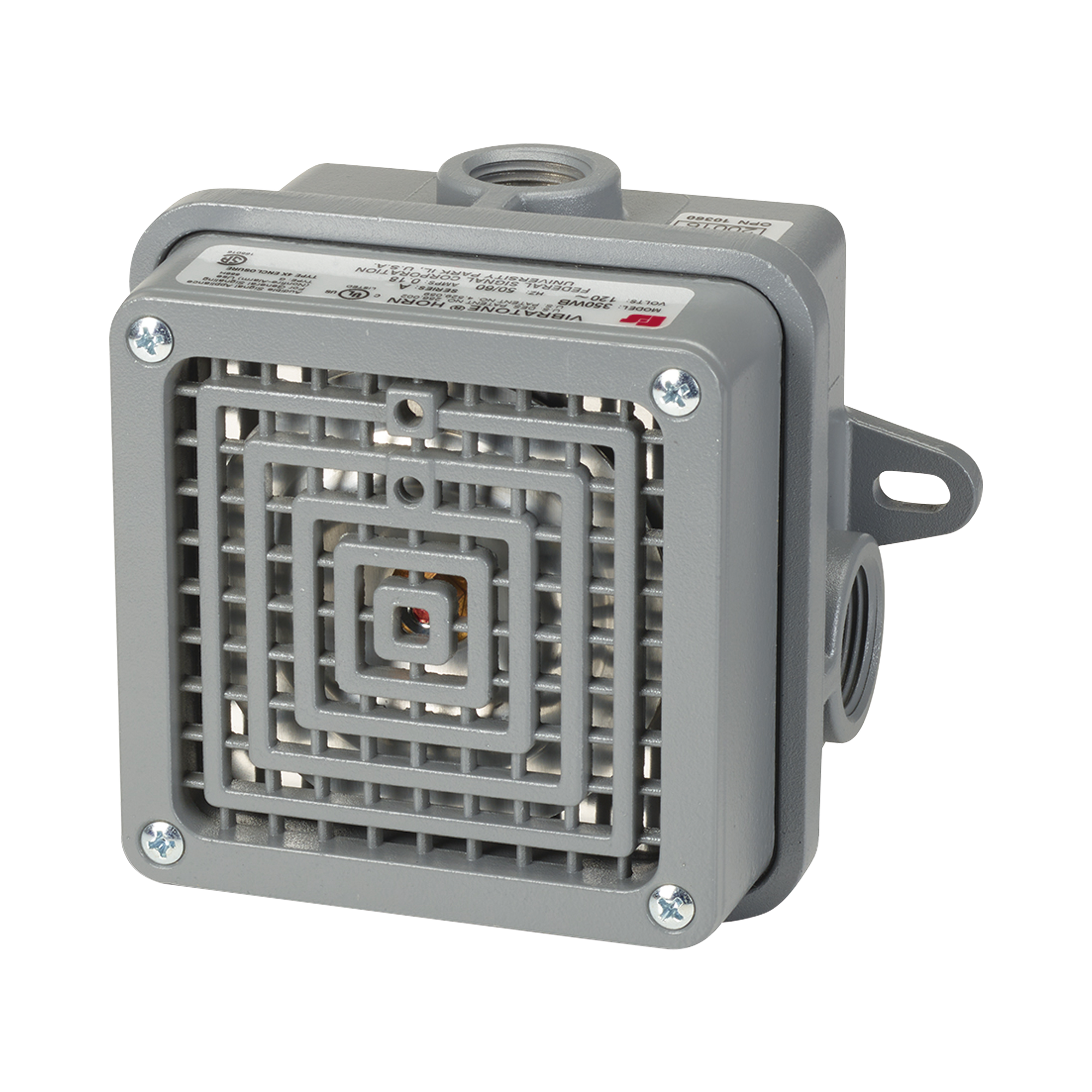 Bocina vibratone para exterior, 120Vca, gris