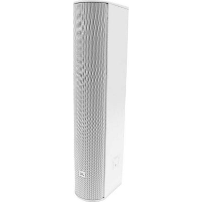 JBL CBT 50LA-1-WH Altavoz de columna de arreglo en línea 100W 400W Pico 8Ω 60W línea 70/100V Taps 60/30/15/7,5W Incluye soporte, Color Blanco 1 Pieza