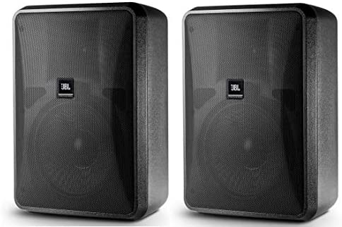 JBL Control 28-1 Altavoz de gabinete para exterior/interior 120W/240W PICO 8Ω, 60W línea 70/100V Taps 60/30/15/7,5W Protección IP44 Color Negro 1 Par