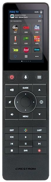 CRESTRON TSR-310 Control remote con reconocimiento de comandos de voz, Pantalla táctiles y botones retroiluminados  comunicación Wi-Fi y infiNET