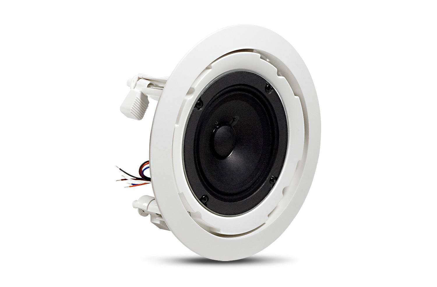 JBL 8124 Altavoz económico de techo rango completo 2 vías 4" para aplicaciones comerciales a línea de 70V, Taps 6/3/1.5/0.75 Watts. Pieza