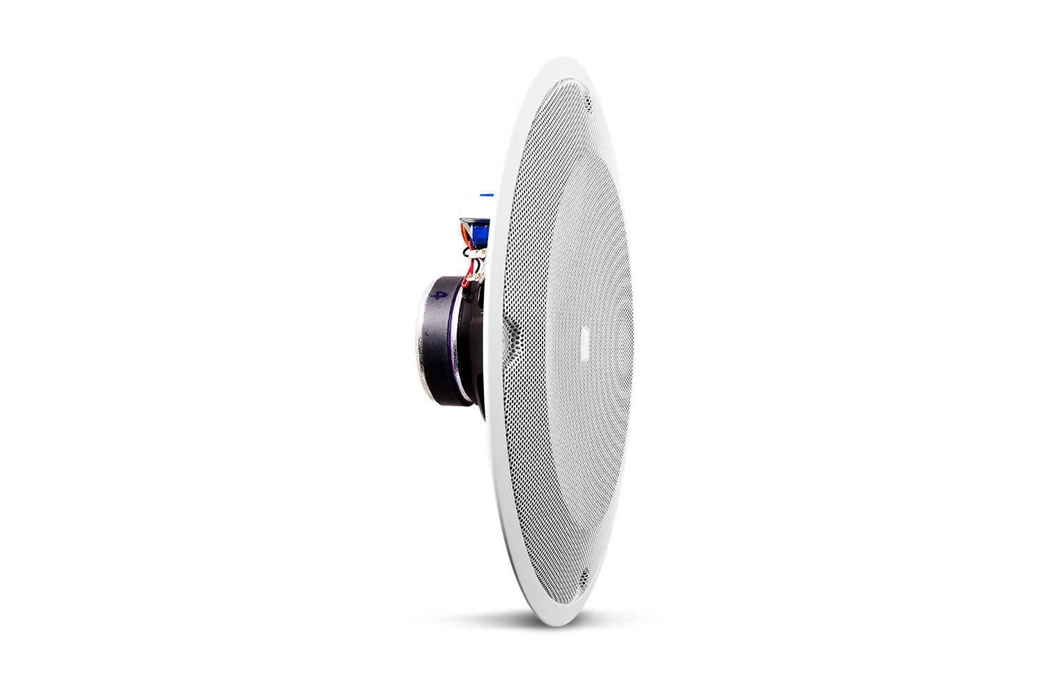 JBL 8138 Altavoz de techo rango completo 2 vías 8" para aplicaciones comerciales 40W a línea de 70V/100V Taps 6/3/1.5/0.75 Watts. para usar con backcans de preinstalación. Pieza
