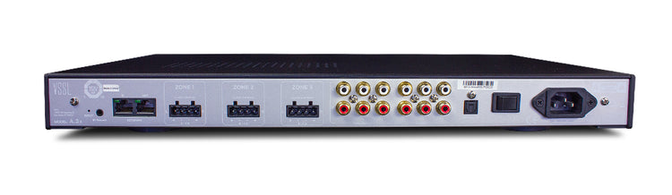 VSSL A3X 3 zonas, Amplificador multizona de 6 canales x50W, con Chromecast incorporado, Airplay, Spotify en cada zona - funciona con GoogleAsst