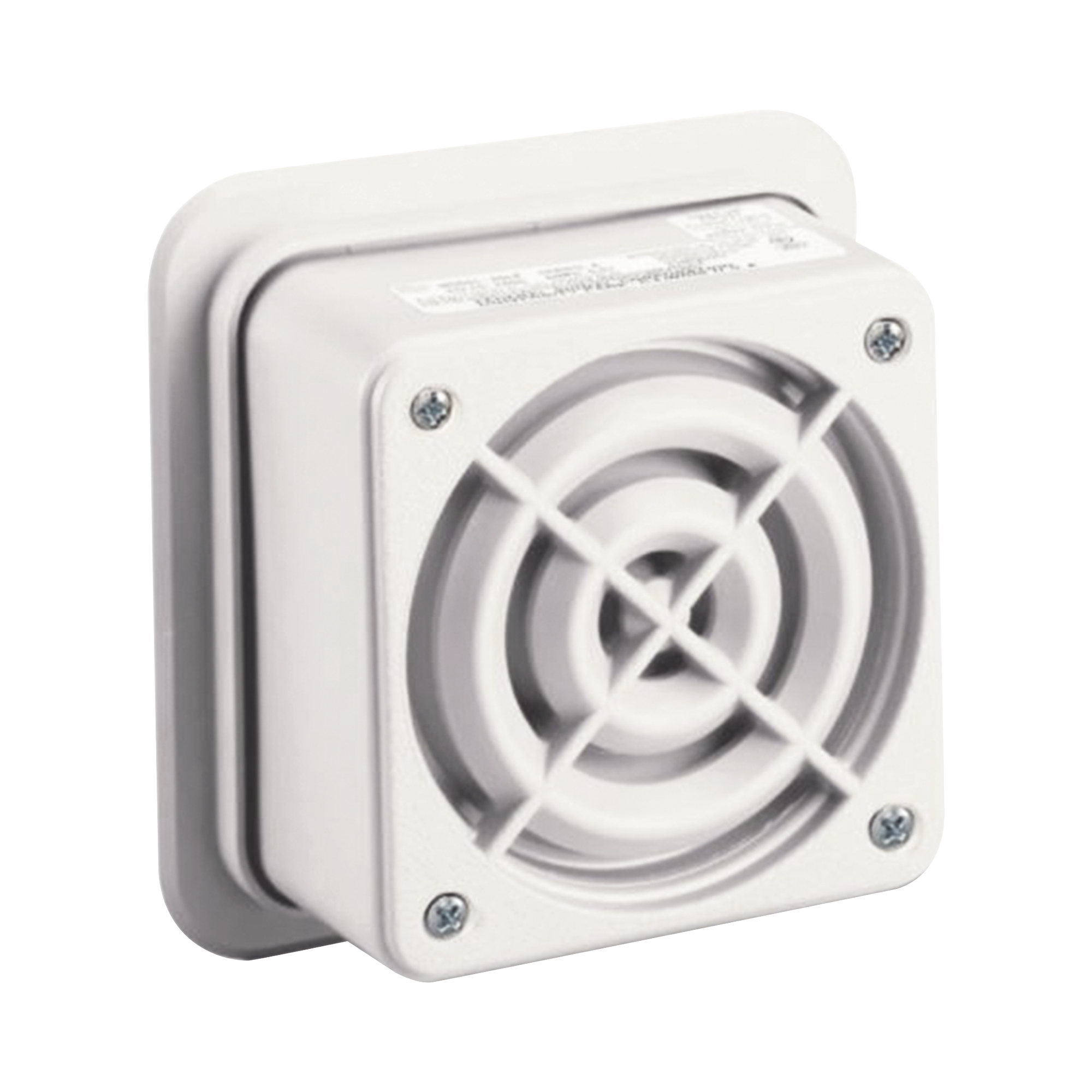 Altavoz de megafonía AudioMaster, 2 W, 25 Vrms, altavoz reentrante, UL Fire, Beige
