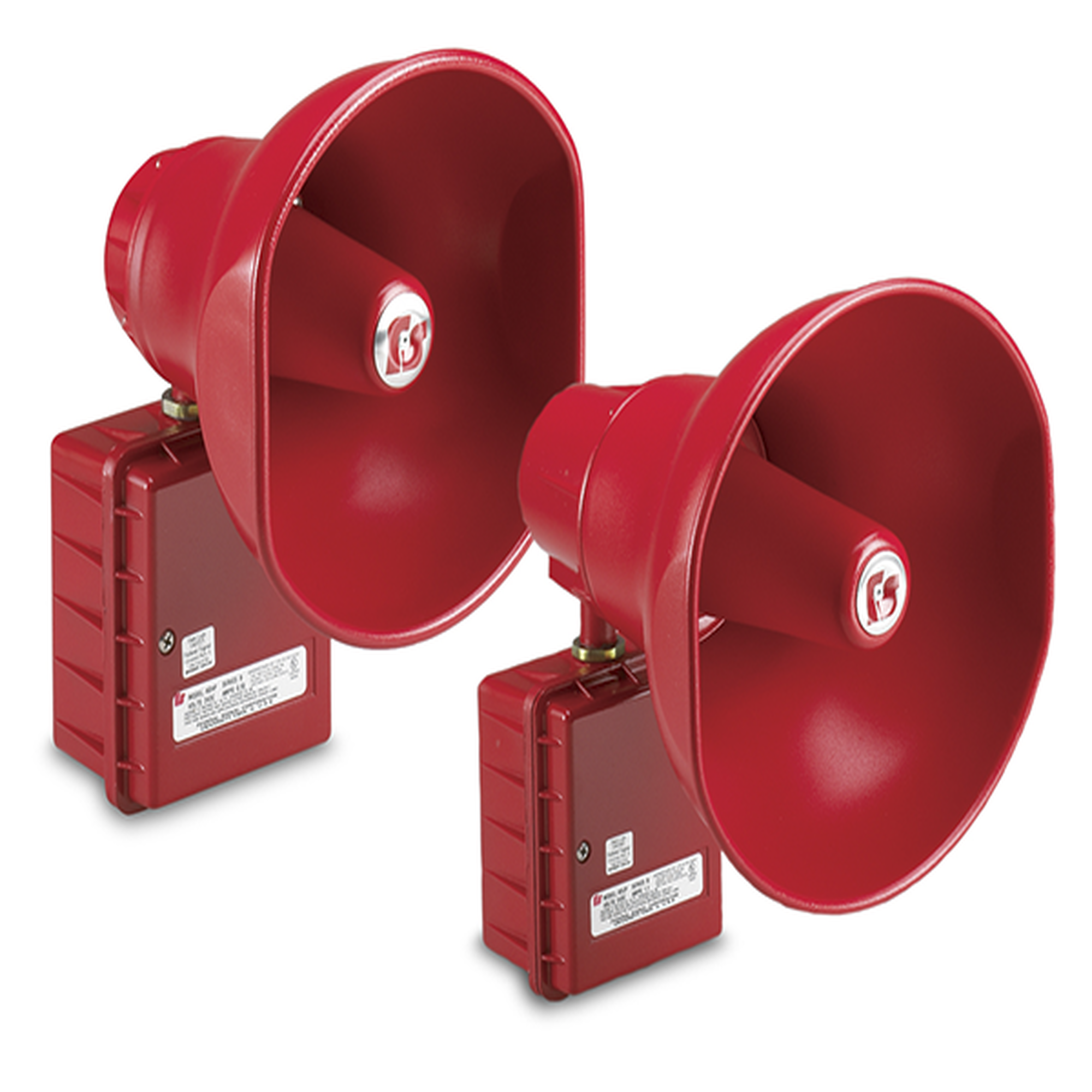 Altavoz amplificado, 15W, Supervisado UL Fuego, 24Vcd, Rojo