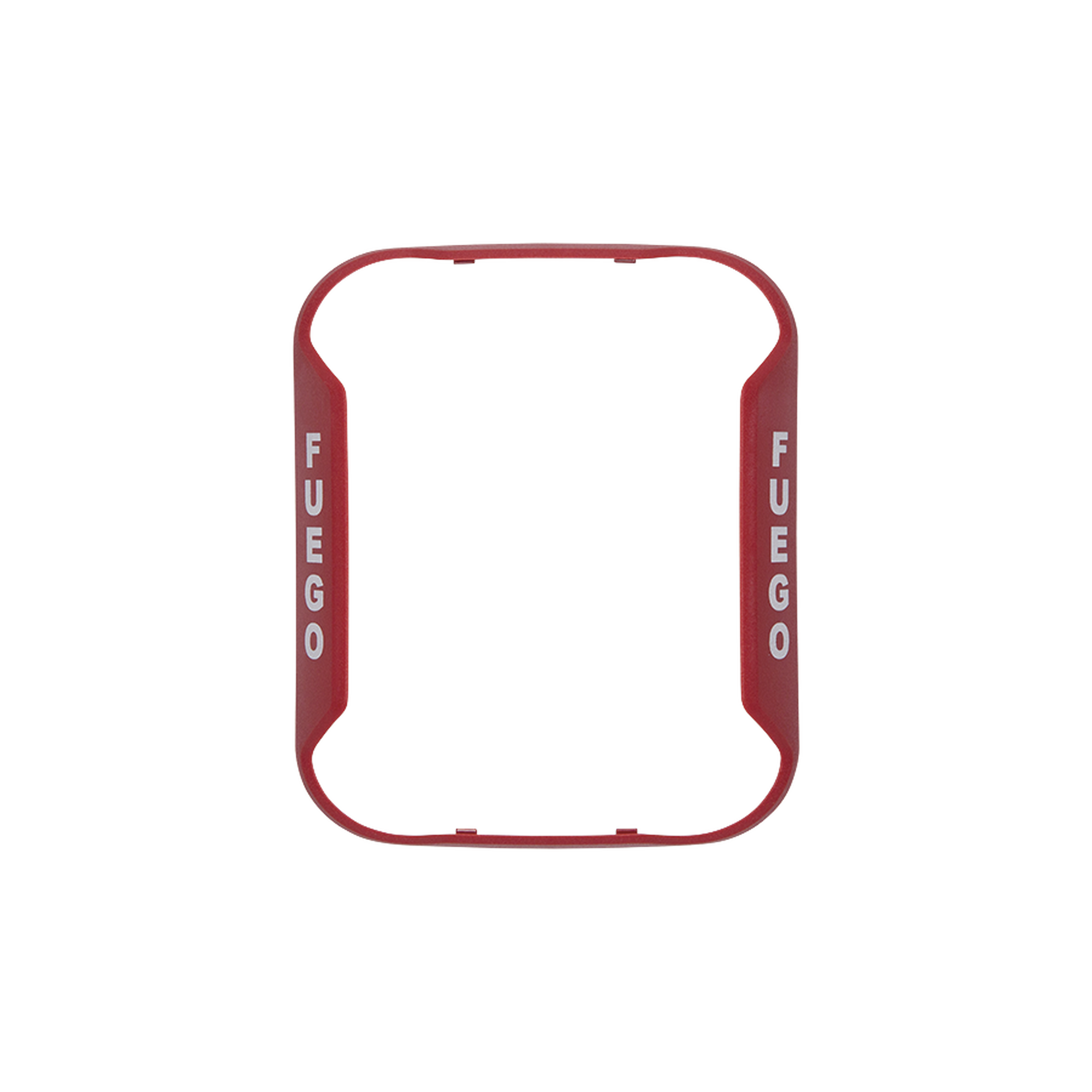 Bisel para Sirenas, Estrobos y Sirenas-Estrobos de Montaje en pared / Color Rojo / Texto en Español / Paquete con 5 Piezas