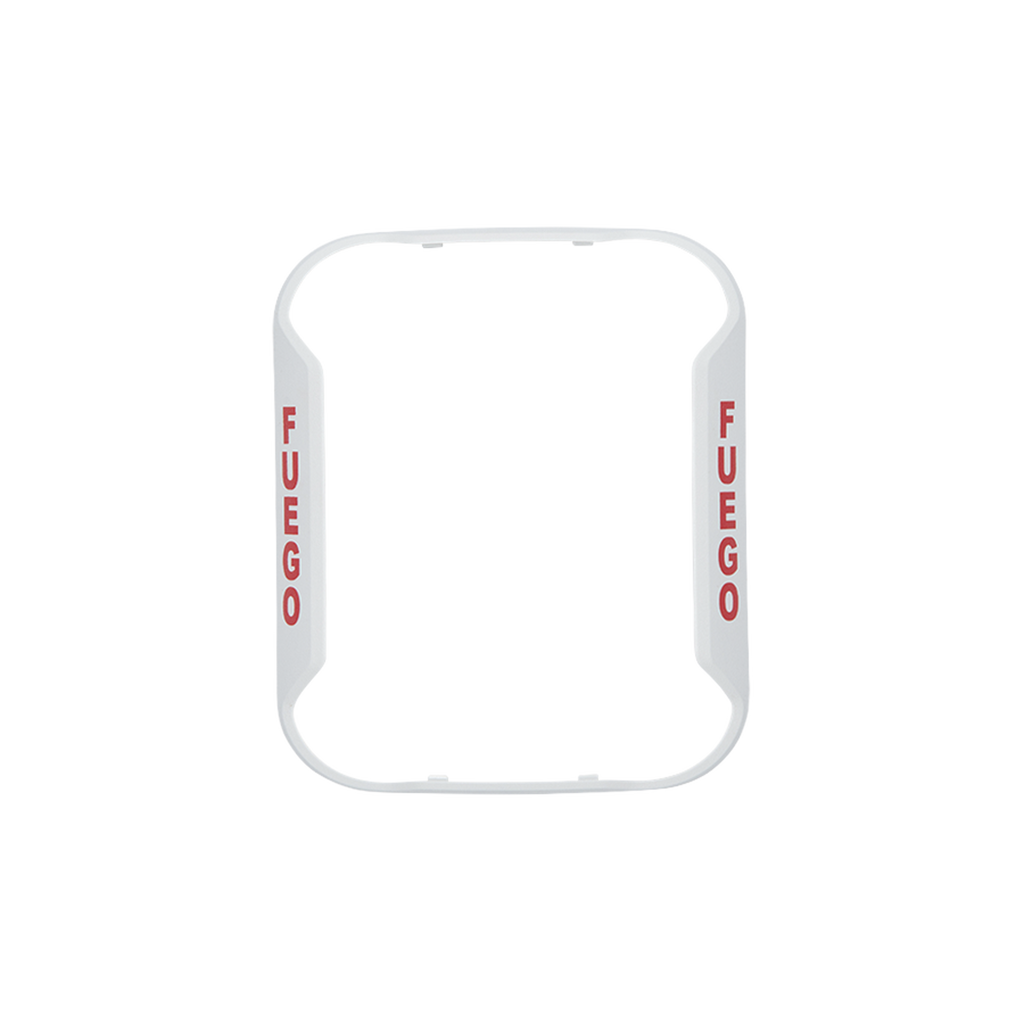 Bisel para Sirenas, Estrobos y Sirenas-Estrobos de Montaje en pared / Color Blanco / Texto en Español / Paquete con 5 Piezas