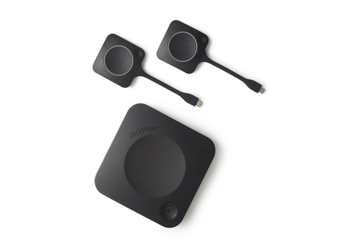 Barco Clickshare CX-30 Colaboración inalámbrica Salas medianas Máximo 2 presentador Incluye base, fuente de alimentación y 2 botones de conferencia