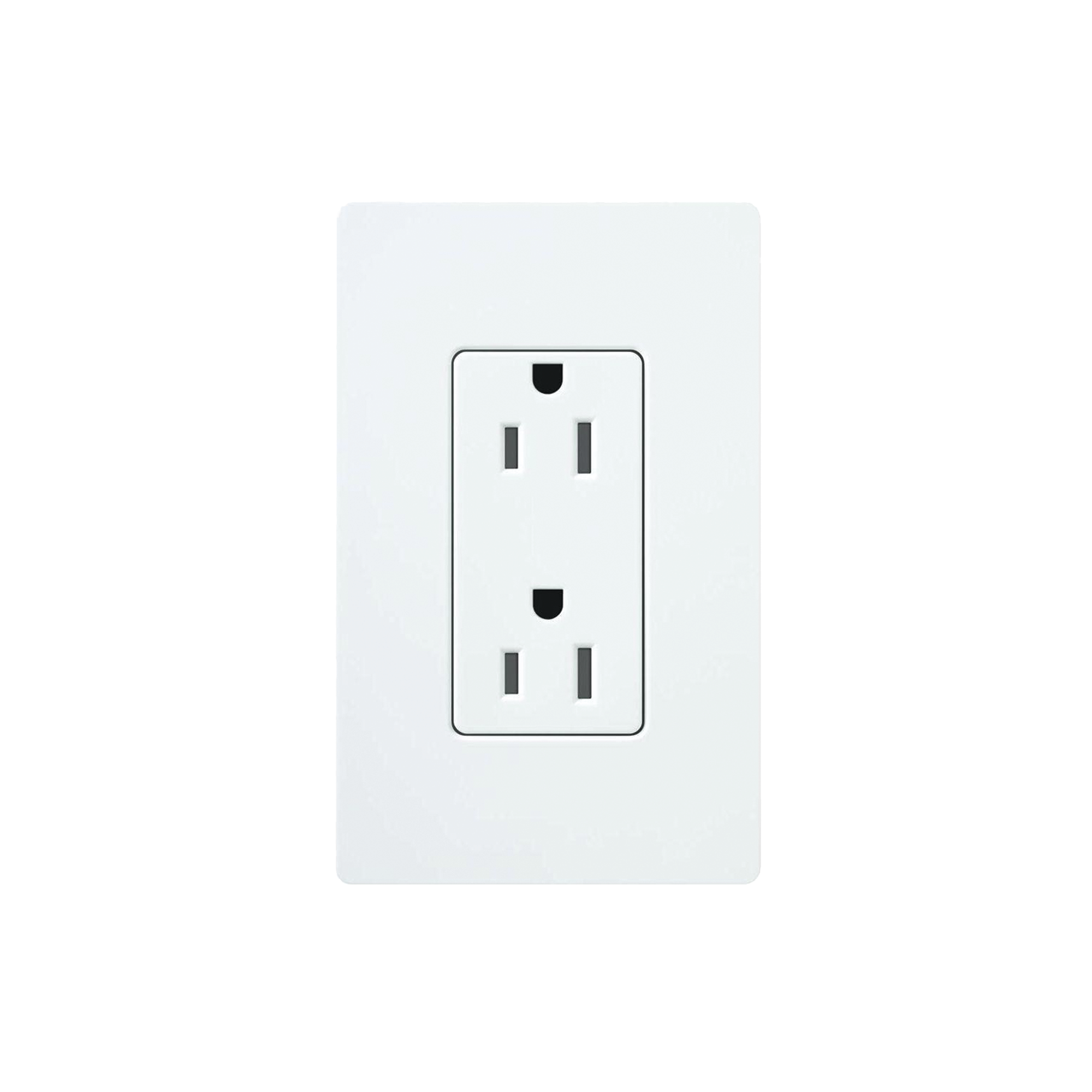 Tomacorriente, receptaculo convencional 120V, 15A, color blanco.