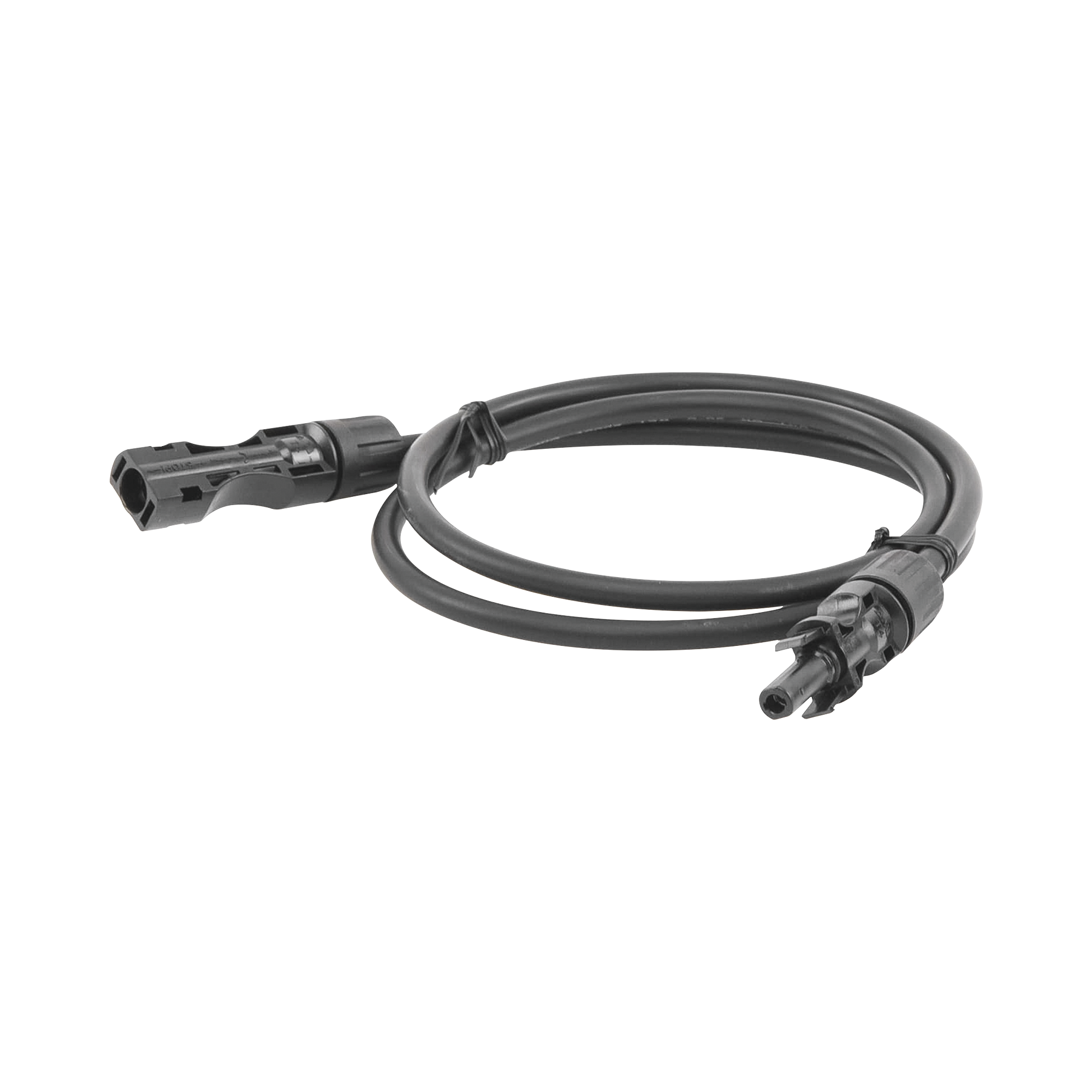 Cable Fotovoltaico 1 m, Negro, Calibre 10 AWG con Terminales MC4 en Ambos Extremos
