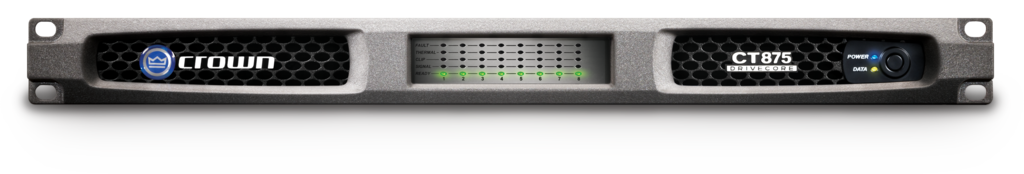 CROWN CT 875 Amplificador de potencia 8 canales, 75W 4 Ω por canal de salida