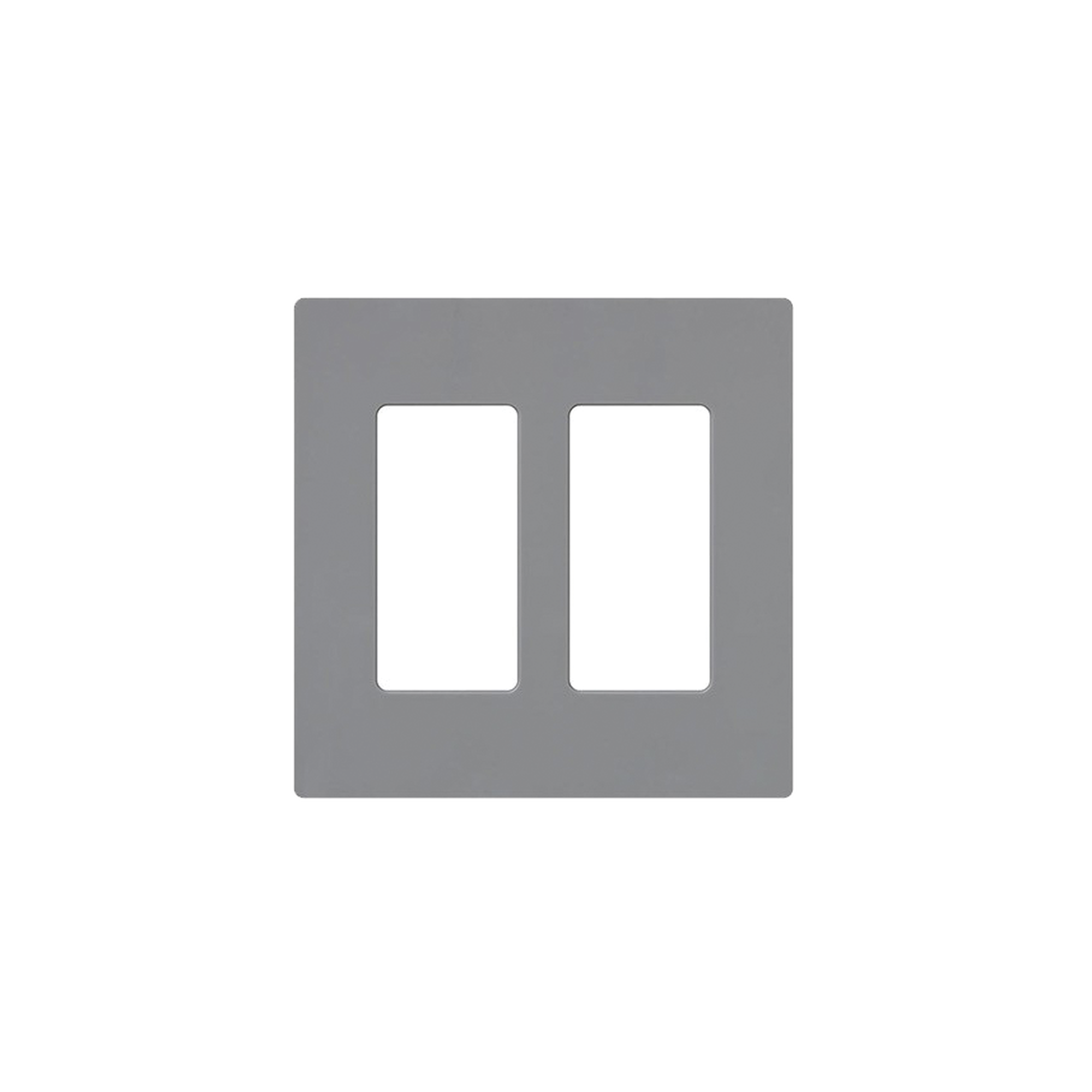 Placa de pared 2 espacio, para atenuador (dimmer), switch ó control remoto PICO inalámbrico.