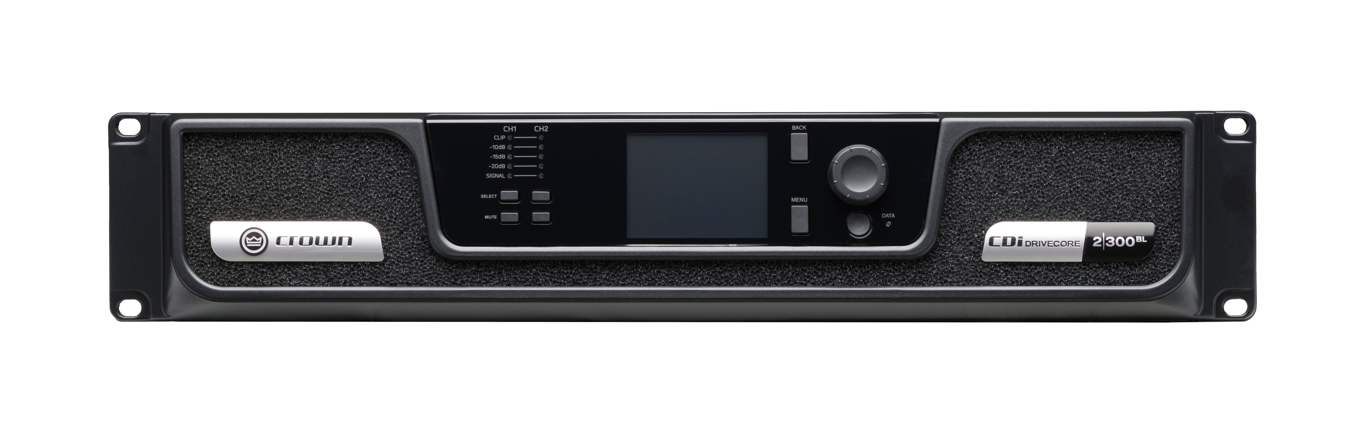 CROWN CDi 2|300BL Amplificador de potencia Entrada analógica + enlace BLU, 2 canales, 300 W por canal de salida