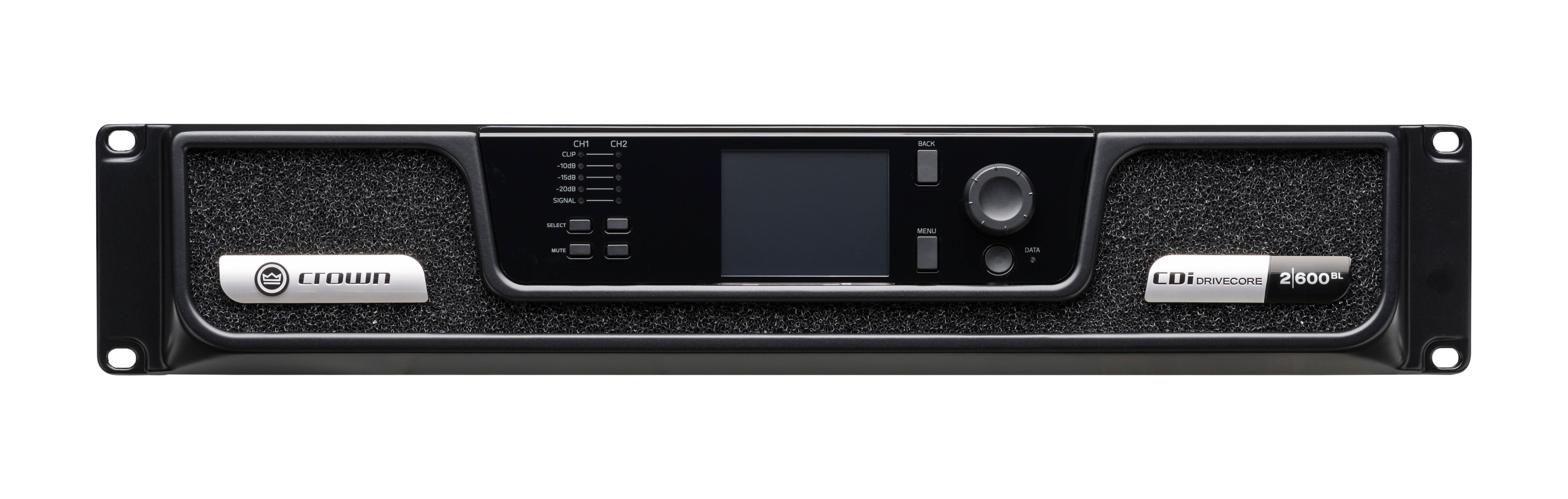 CROWN CDi 2|600BL Amplificador de potencia Entrada analógica + enlace BLU, 2 canales, 600 W por canal de salida