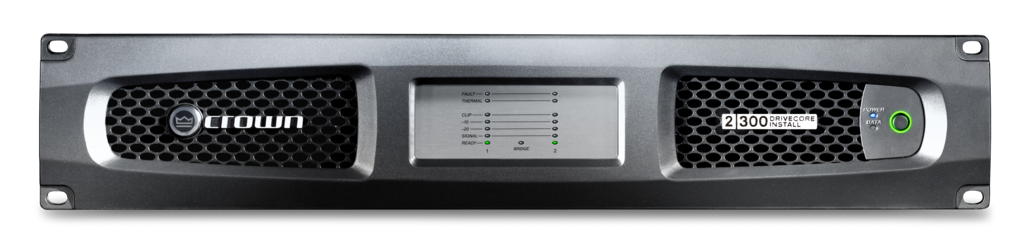 CROWN DCi 2|300 Amplificador de potencia analógico de 2 canales, 300 W a 4 Ω; 70V/100V