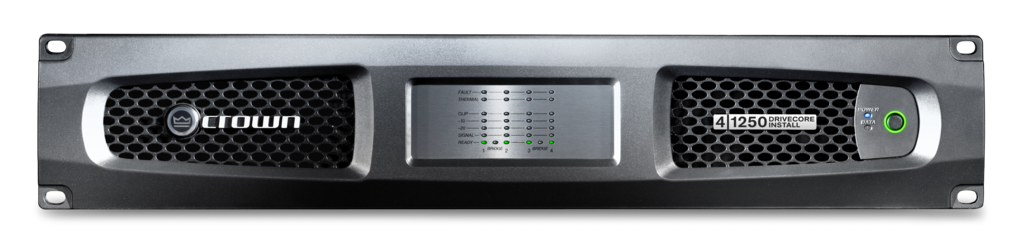 CROWN DCi 4|1250 Amplificador de potencia de 4 canales, 1250 W a 4 Ω, 70 V/100 V