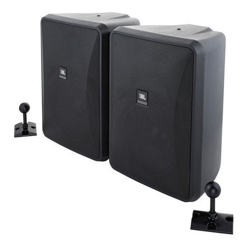 JBL Control 25-1 Altavoz de gabinete para exterior/interior 100W 8Ω, 30W línea 70/100V Taps 30/15/7,5/3,7W  Protección IP44 Color Negro 1 Par
