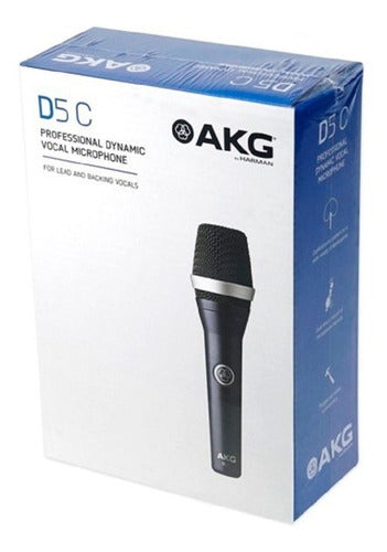 AKG D5 C Micrófono Vocal Dinámico Profesional- azul escena oscuro