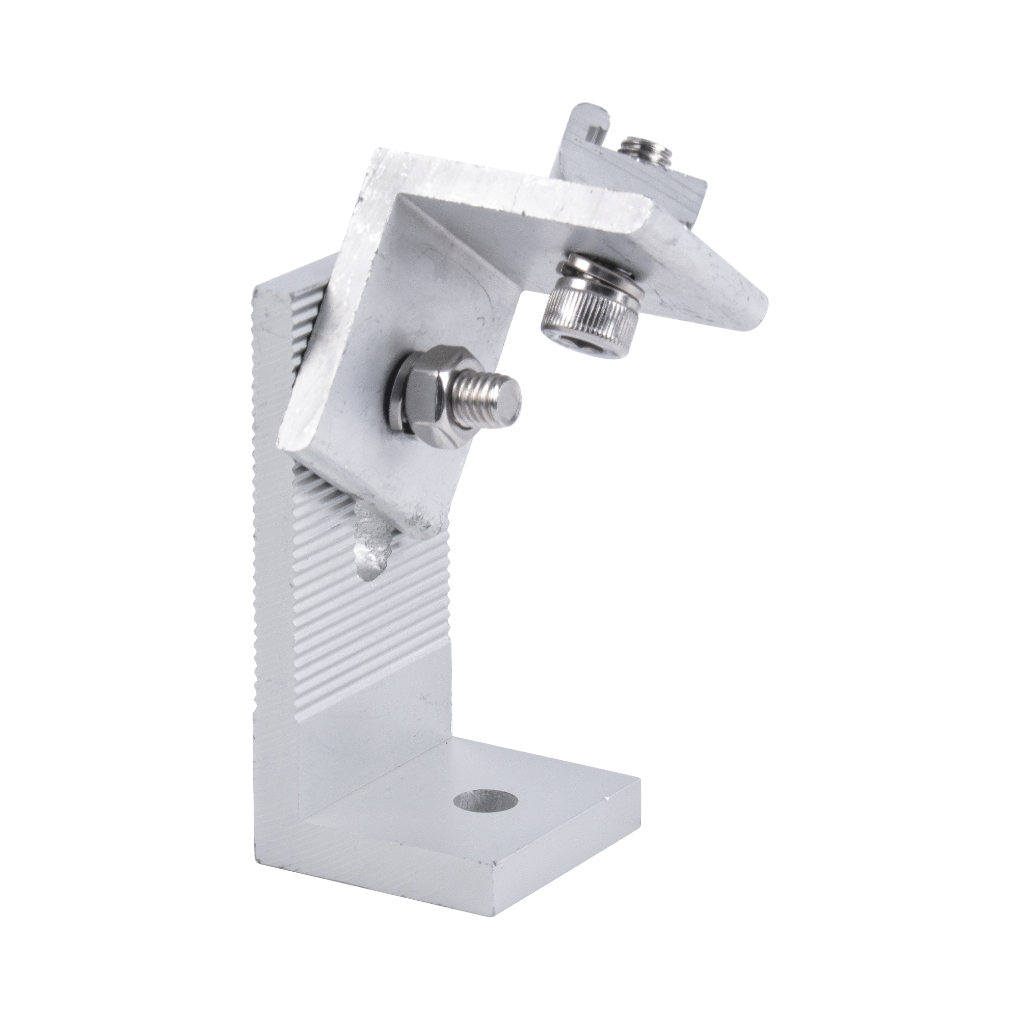 Soporte L para fijación de riel 7 en techo de concreto