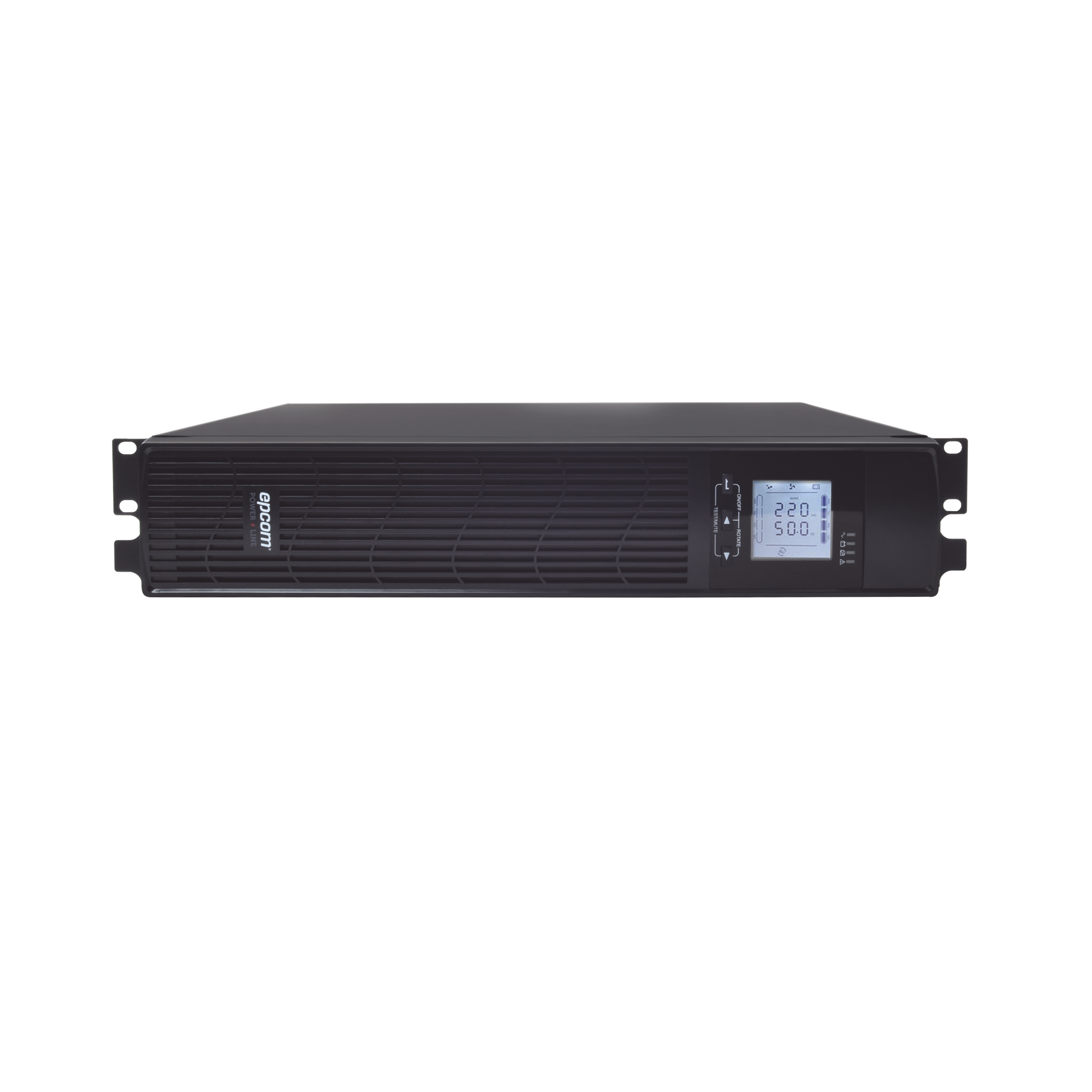 UPS de 1000VA/900W / Topología On-Line Doble Conversión / Entrada y Salida de 120 Vca / Clavija de Entrada NEMA 5-15P / Pantalla LCD Configurable /Formato Rack/Torre