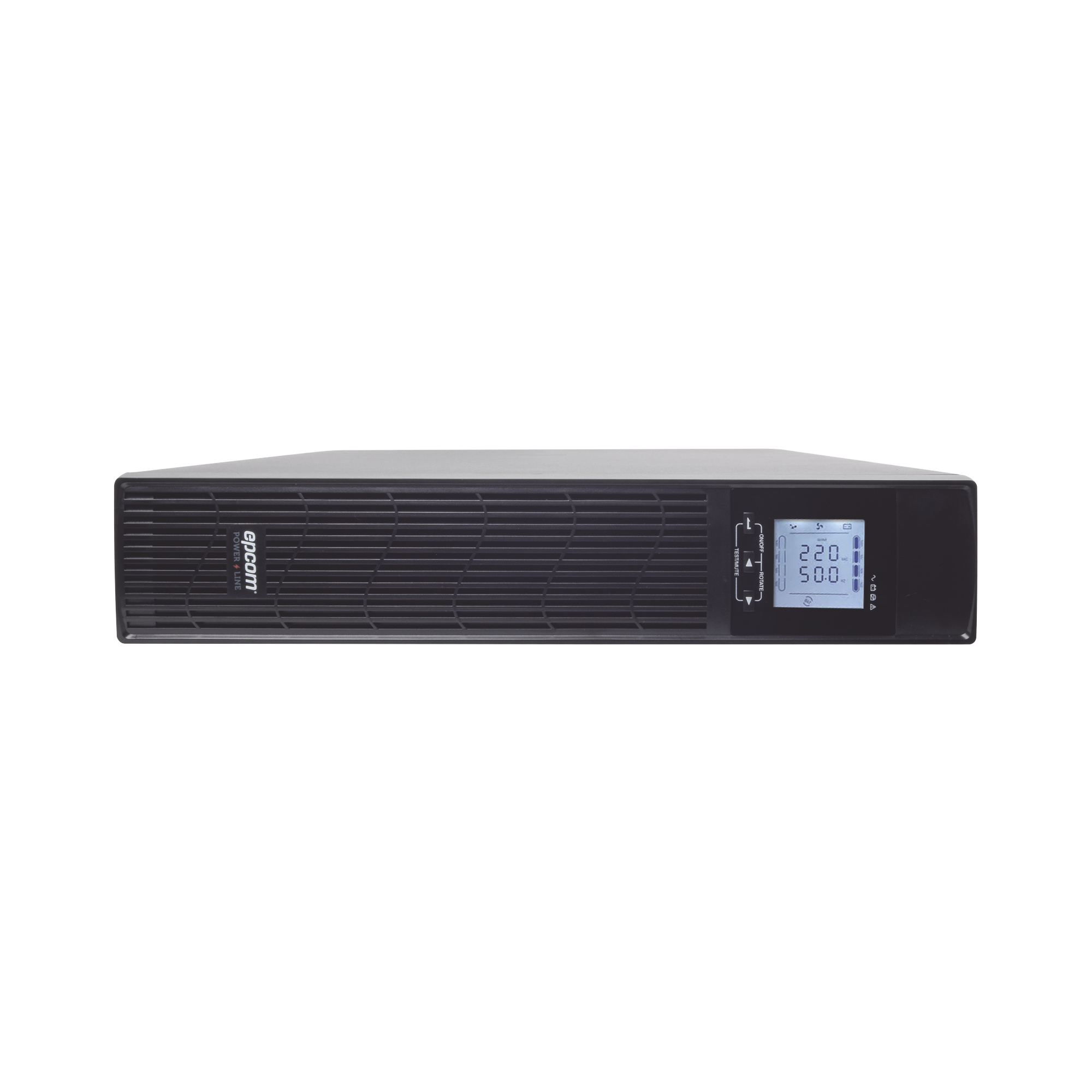 UPS de 3000VA/2700W / Topología On-Line Doble Conversión / Entrada y Salida de 120 Vca / Clavija de Entrada NEMA 5-30P / Pantalla LCD Configurable / Formato Rack/Torre