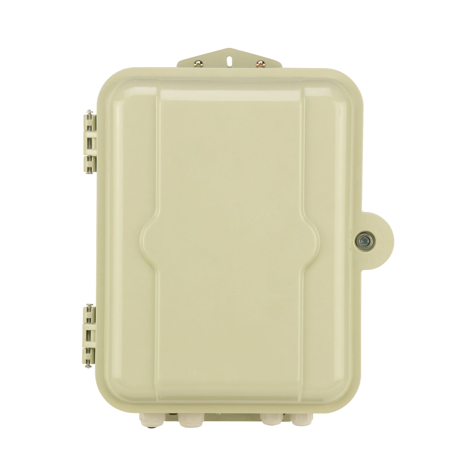 Gabinete Pasivo de Fibra Óptica, Acepta Dos Placas FPONEAP12, Protección IP55, Montaje en Poste o Pared