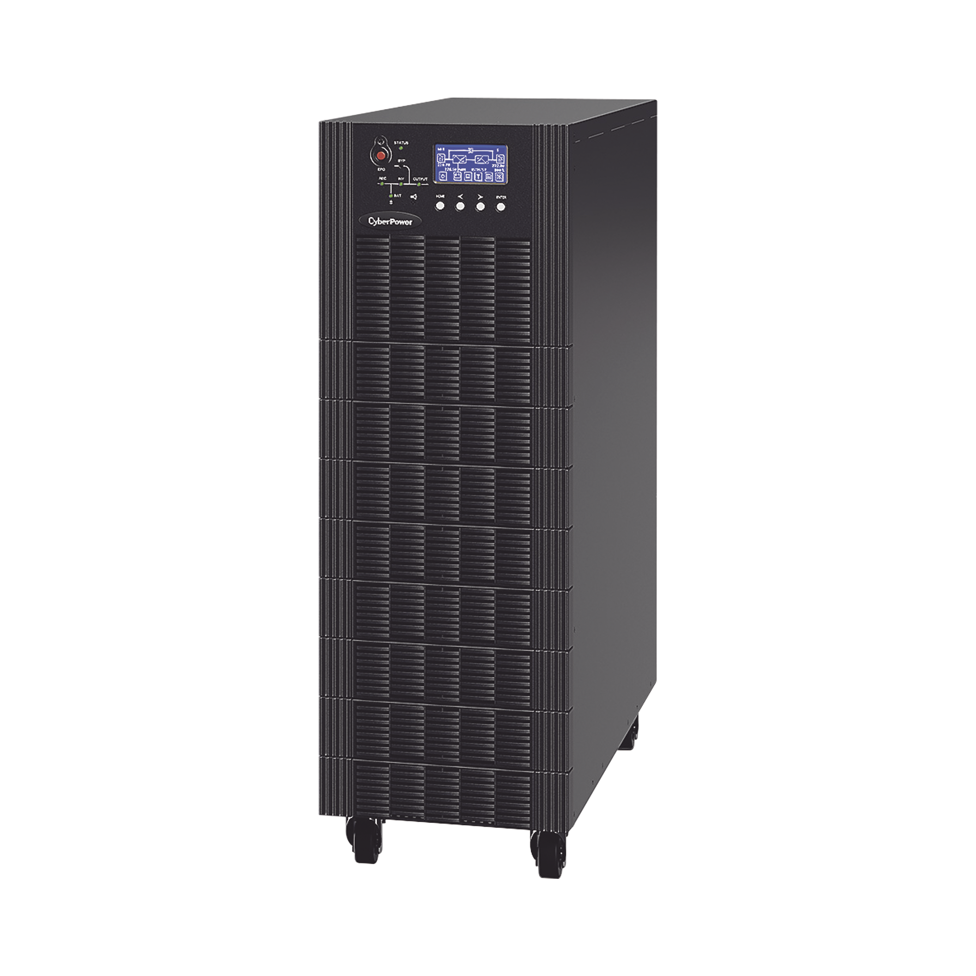 UPS Trifásico de 30 kVA/27 kW, Topología Online Doble Conversión, Voltaje de 208/220 Vca de L-L, Respaldo de 5 Minutos al 100% de Carga, Incluye Módulo y Banco de Baterías