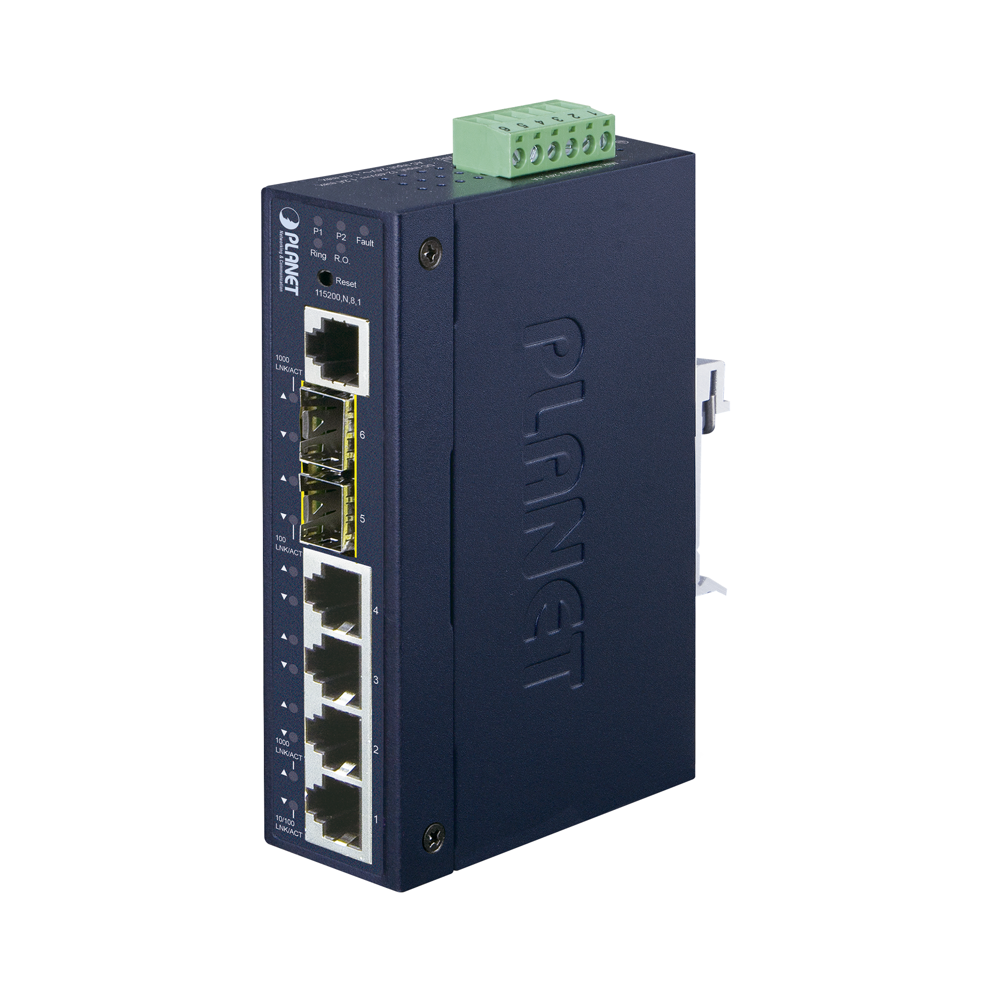 Switch Industrial Administrable Capa 2 con 4 Puertos 10/100/1000T y 2 puertos SFP 100/1000X