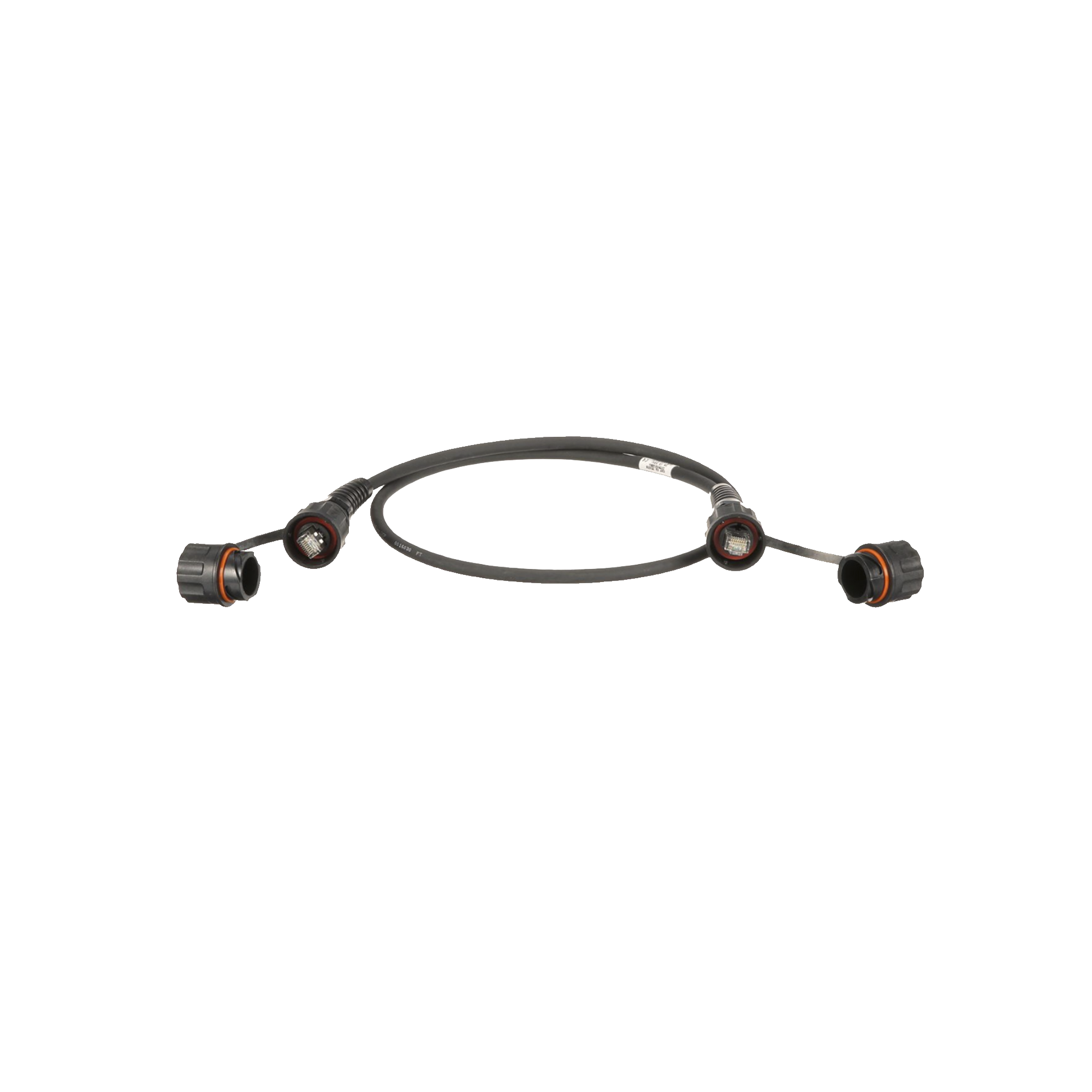 Patch Cord Cat6A IndustrialNet, Blindado S/FTP, Con Plug Industrial y Tapa en Cada Extremo, 3 Metros