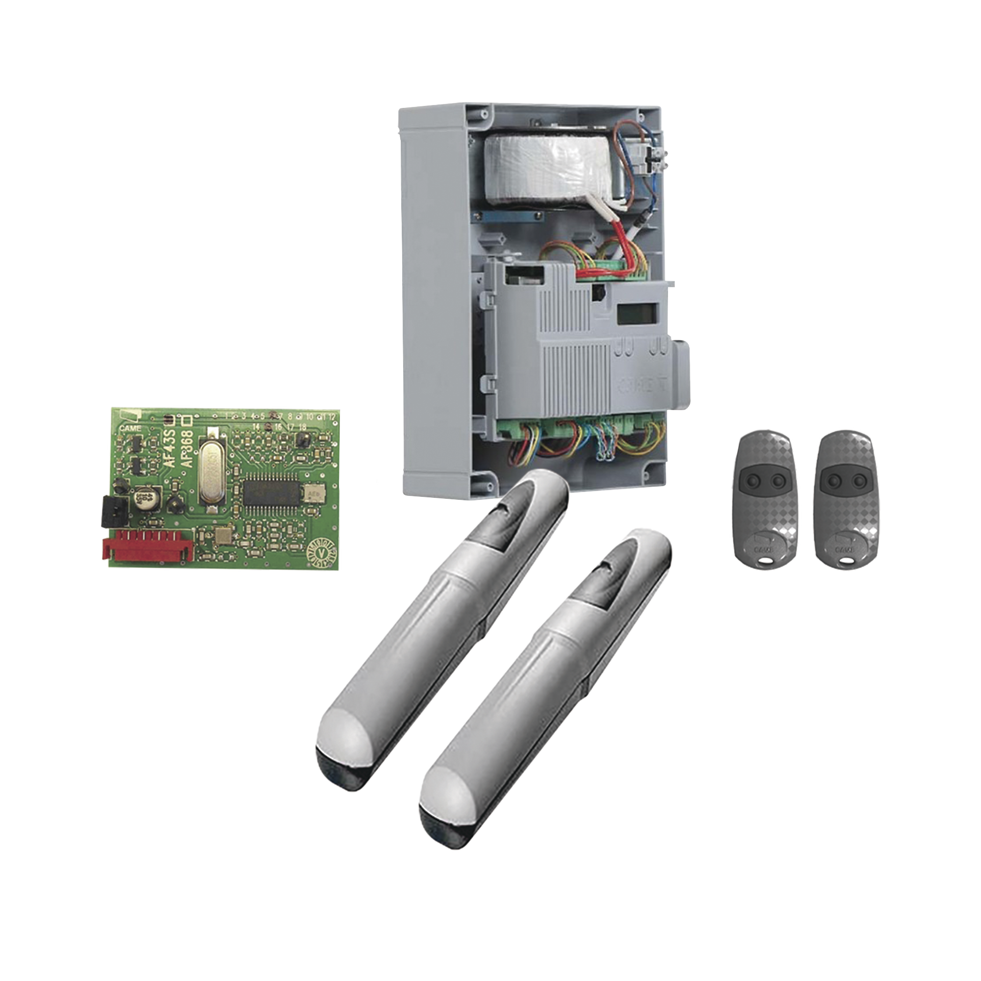 Kit de operadores AXO 5024 Para puertas Abatibles de hasta 5 Metros y 400 Kg de peso por hoja