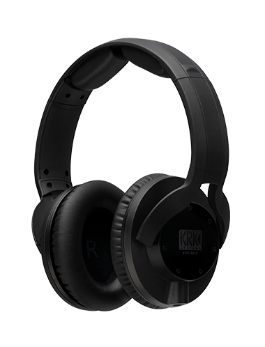 Audífonos cerrados para estudio KRK KNS 8402 en vista lateral izquierda.
