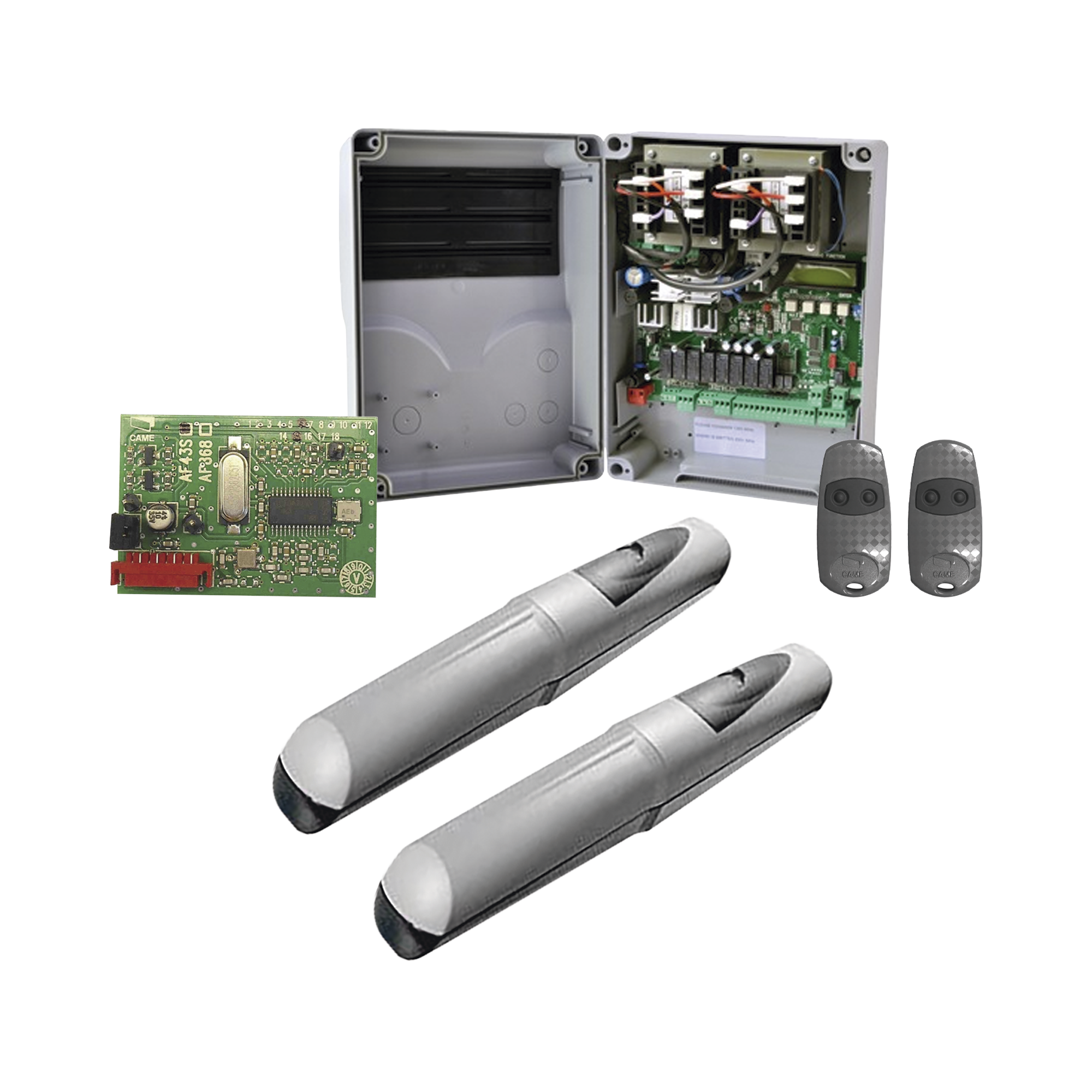 Kit de operadores AXO 5024 Para puertas Abatibles de hasta 5 Metros y 400 Kg de peso por hoja
