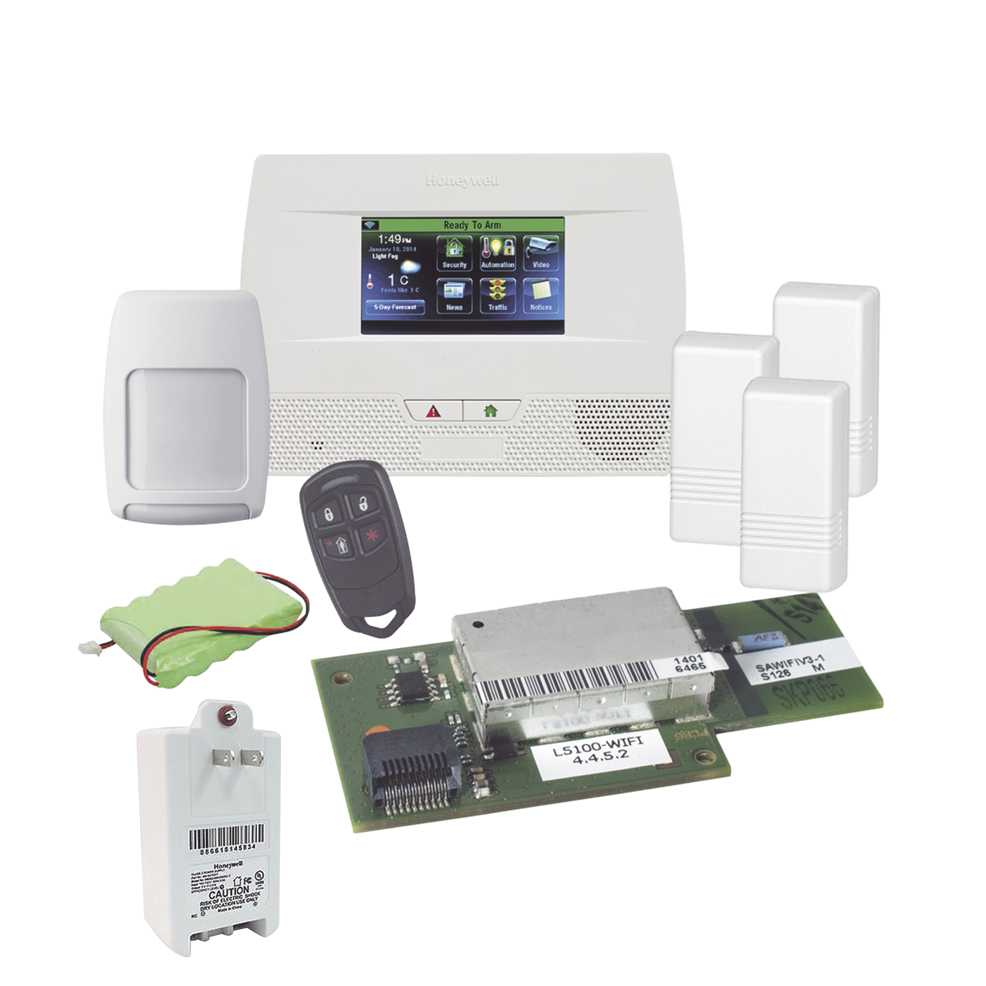 Panel de Alarma Autocontenido con Pantalla Touch L5210 con Modulo Wi-Fi