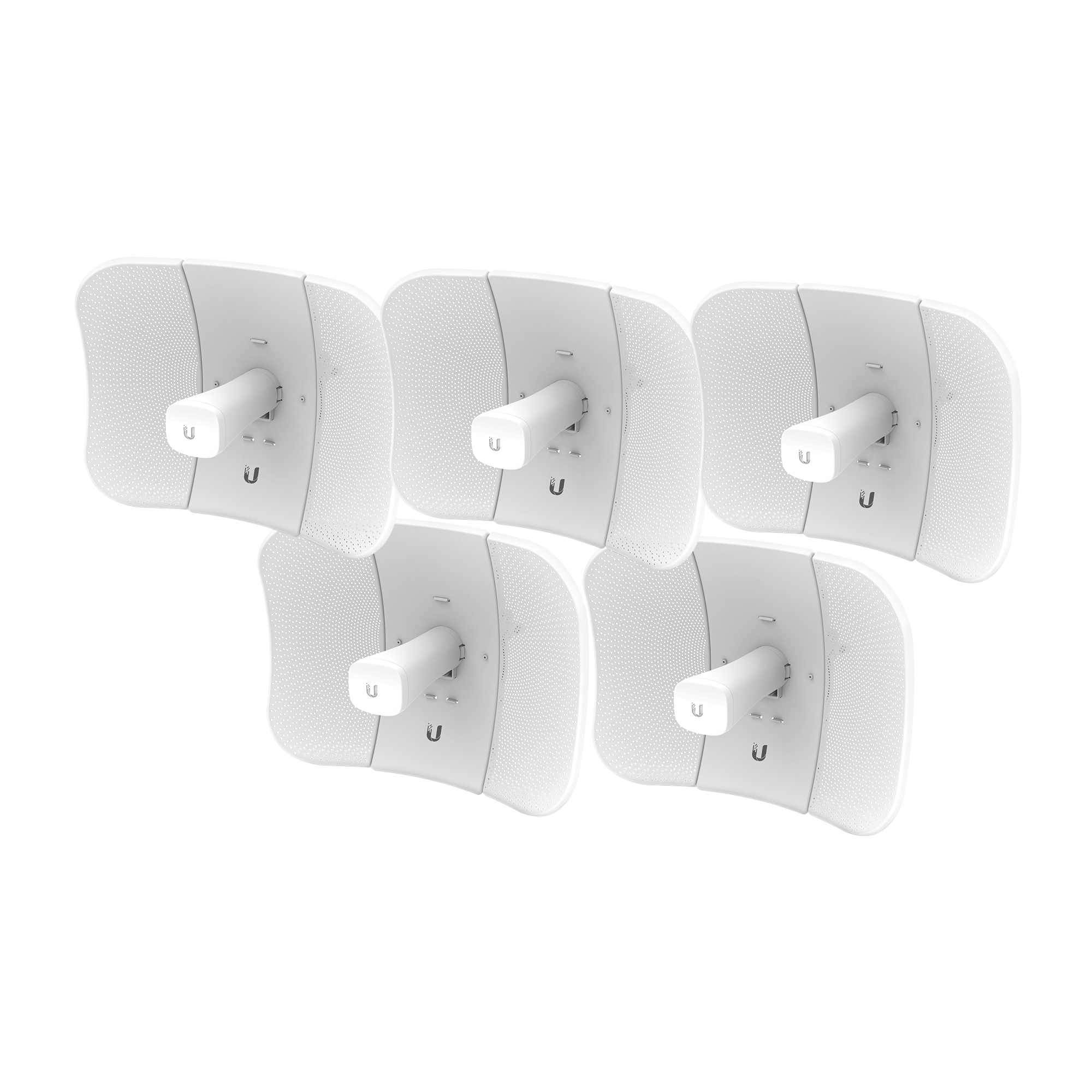 Kit de 5 LiteBeam 2x2 MIMO airMAX AC GEN2 CPE hasta 450 Mbps, 5 GHz (5150 - 5875 MHz) con antena integrada de 23 dBi, no incluyen adaptador PoE