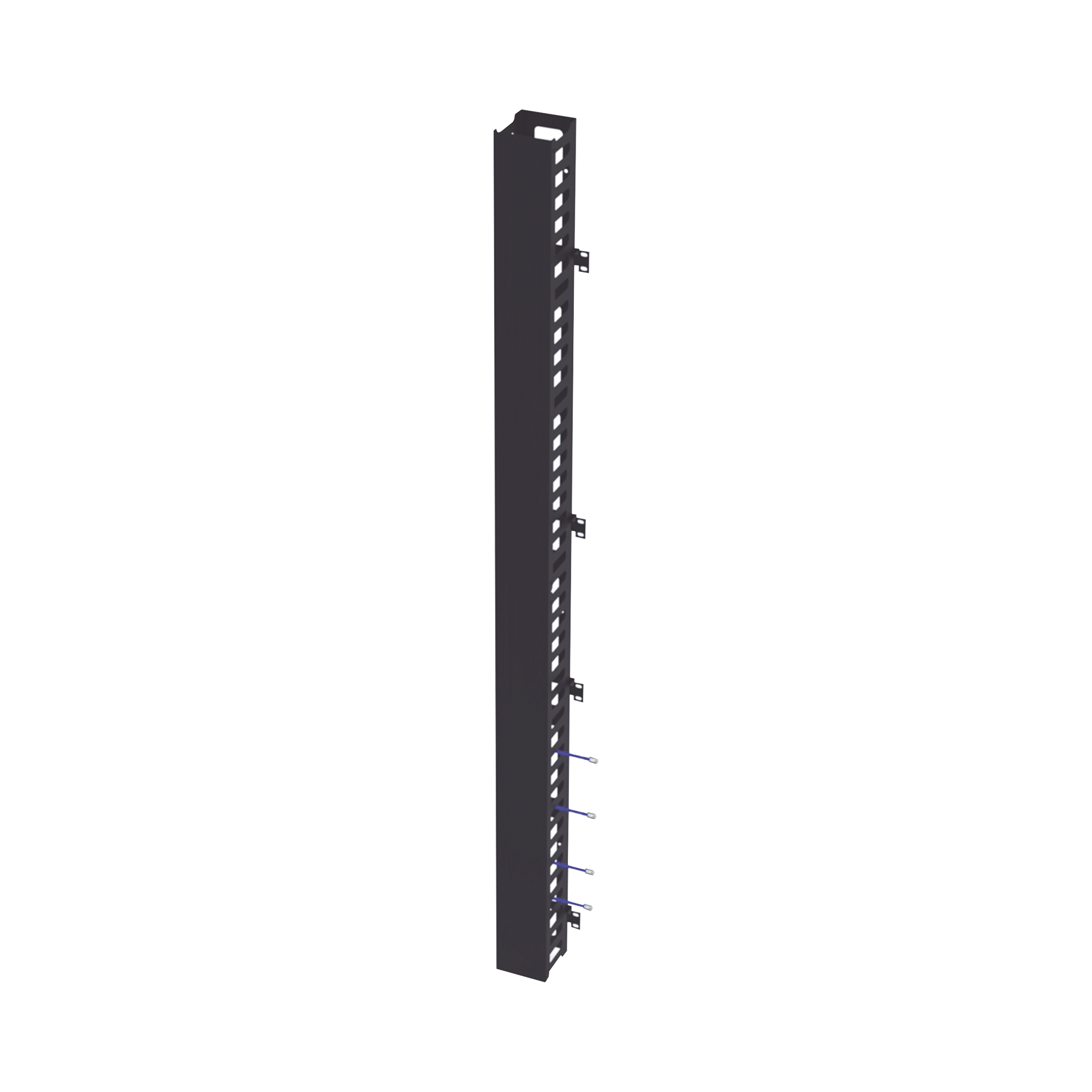 Kit Organizador Vertical de Cable Sencillo para Rack Abierto de 42 Unidades para EIQR3242 y EIRL5542DR.