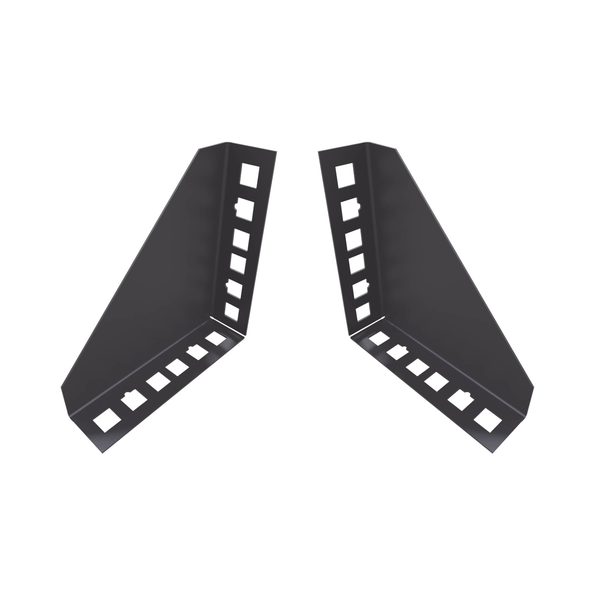 Par de Sujetadores para Instalación de Equipo Rackeable en placa o pared (hasta 2U).