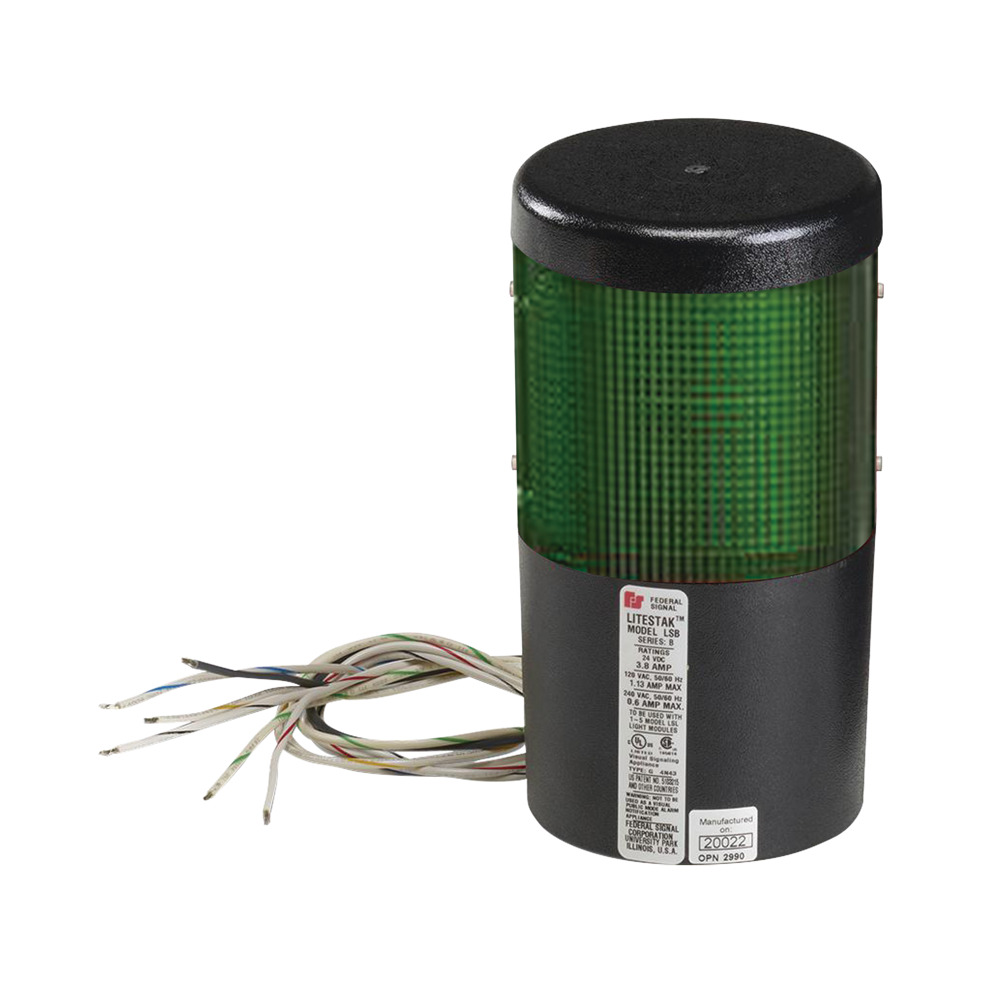 Módulo de luz LED litestak, 120Vca, verde