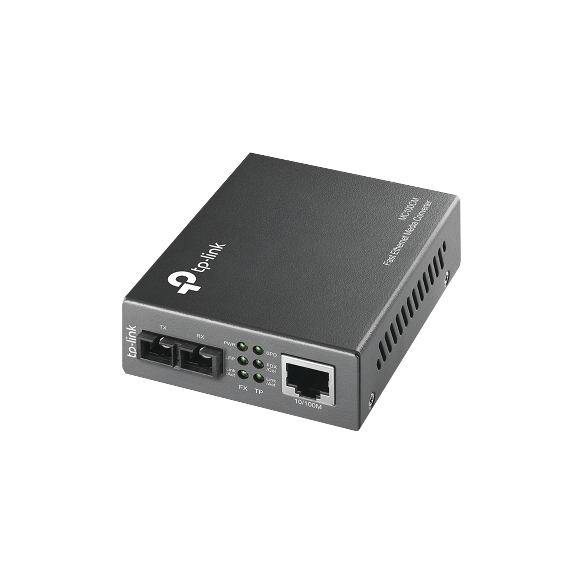 Convertidor Multimedia Multi-modo, 1 puerto RJ45 10/100 Mbps, conector de fibra SC, hasta 2 KM