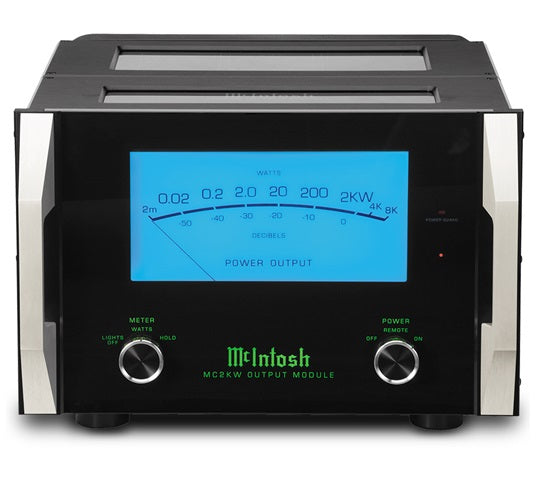 McIntosh MC2KW Amplificador 1 canal, Monoblock cuádruple balanceado 2000W. 3 terminales de altavoz cableado triple 2 módulos de potencia, 1 de salida