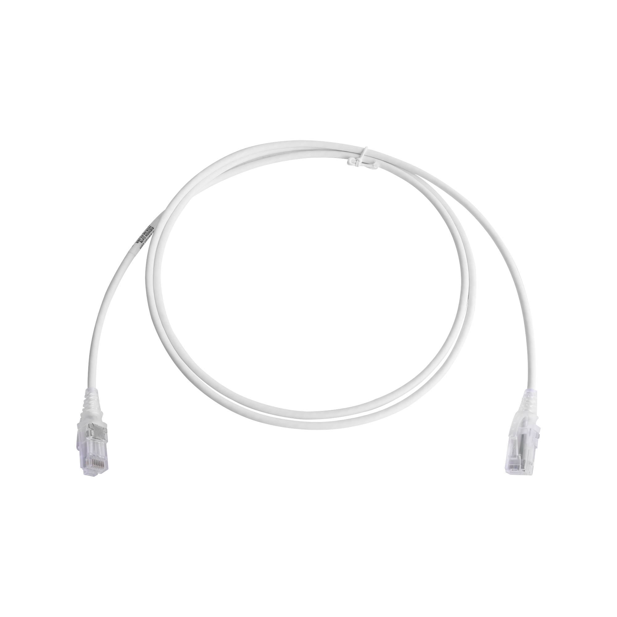 Patch Cord MC6 Modular Cat6 UTP, CM/LS0H, 5ft, Color Blanco, Diámetro Reducido (28AWG)