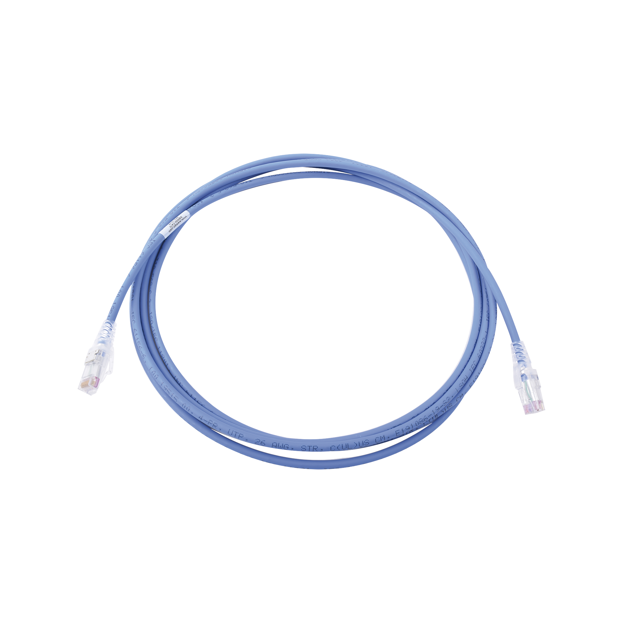 Patch Cord MC6 Modular Cat6 UTP, CM/LS0H, 10ft, Color Azul