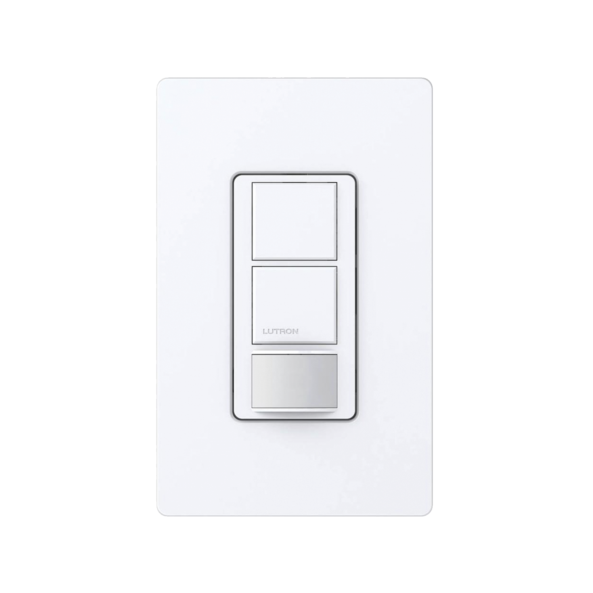 Switch on/off / Linea Maestro doble circuito, sensor de ocupación, un solo polo, no requiere neutro, 120-227v